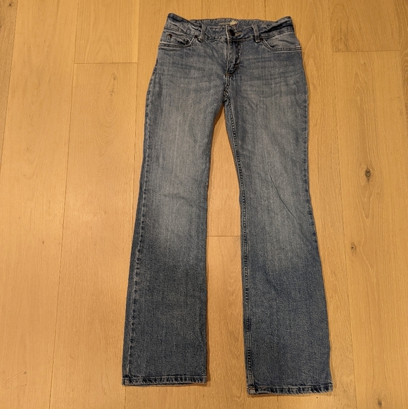 Wrangler Blue Denim Bootcut Jeans - Picture 7 of 7